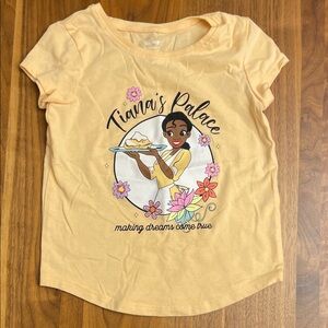 Jumping Beans Kids Yellow T-Shirt with Tiana's Palace Design